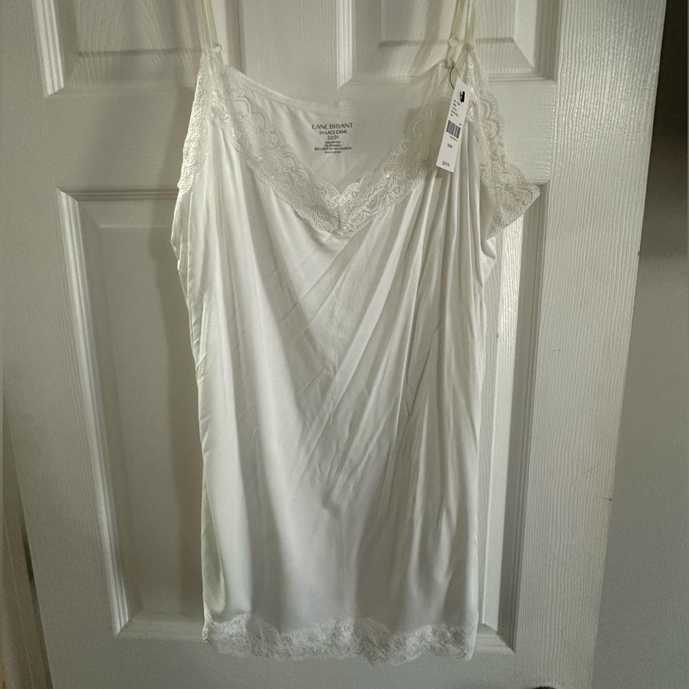 Lane Bryant Elegant White Lace Chemise